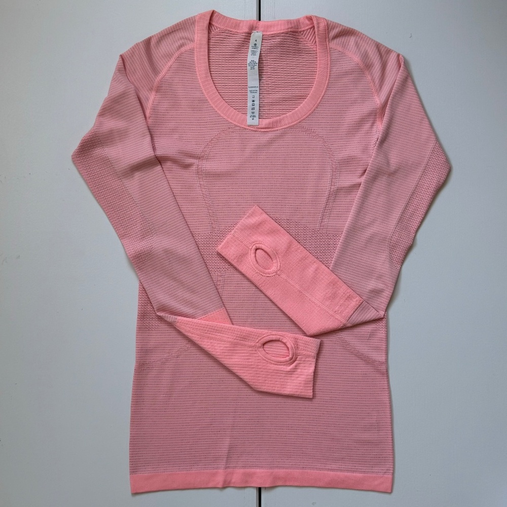 Lululemon Swiftly Tech Long-Sleeve Shirt 2.0 Hip Length Size 4